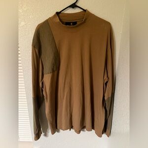 Browning Men's Long Sleeve Mock Neck Quilted Shoulder Hunting Shirt